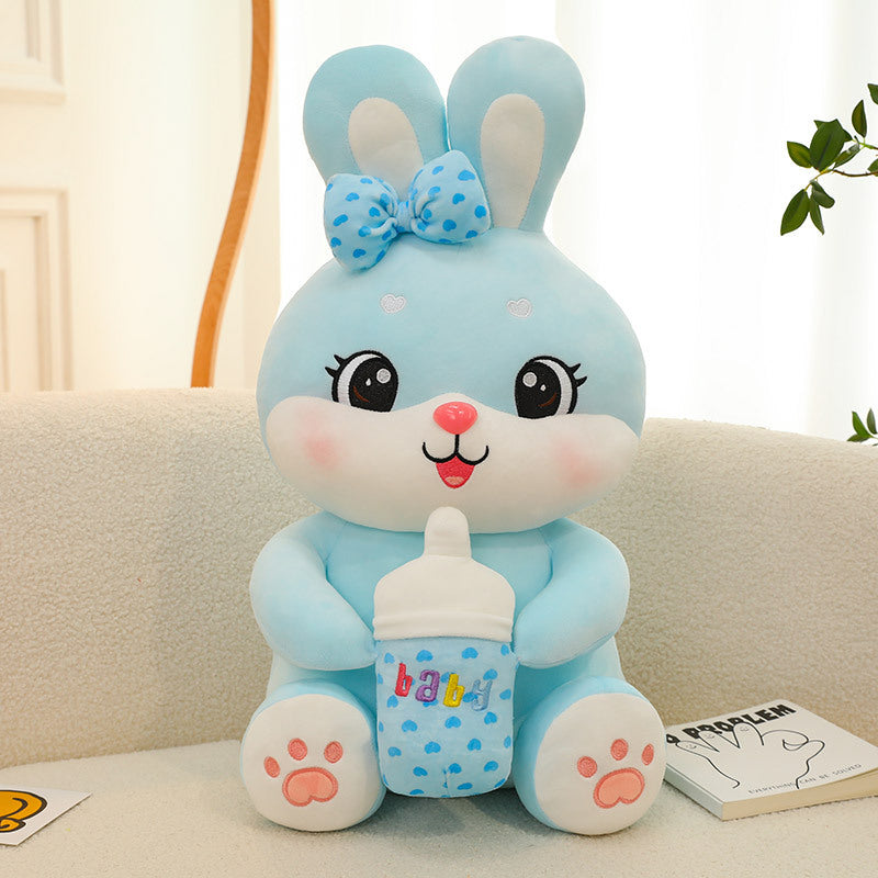 Cute Giant Colorful Bunny Rabbit Plush Toys in Purple, Blue & Pink