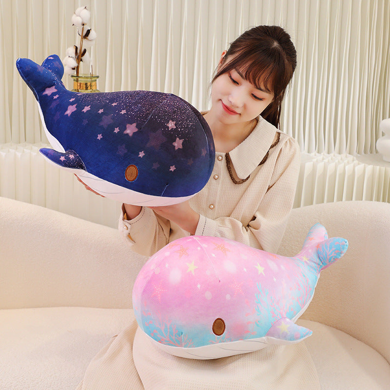 Chubby & Starry Sky Patterned Whale Plush Toy