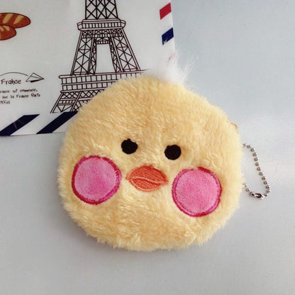 Cute Plush Animal Zipper Coin Purse in Small, Soft, and Colorful Designs