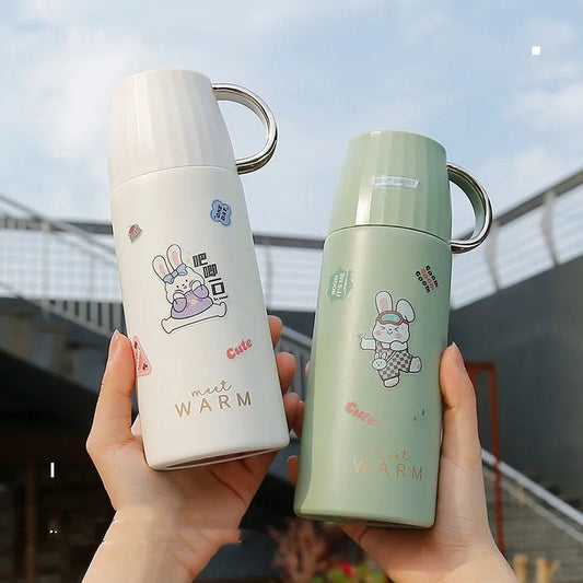 Stainless Steel Vacuum Bottle - Cute & Minimalist Insulated Water Bottles