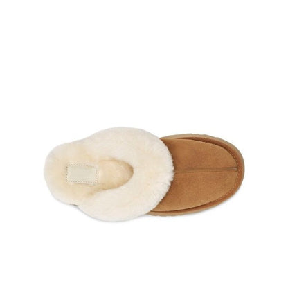 Furry Closed-Toe Non-Slip Slippers for Women – Thick Sole Comfort