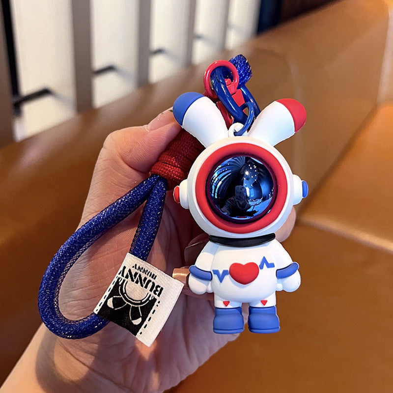 Bunny Keychain in Astronaut Outfit | Cute Rabbit Keychain