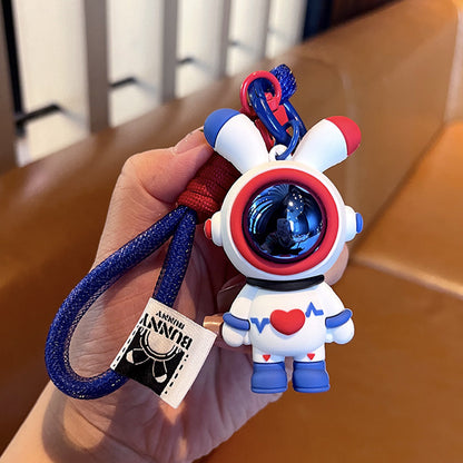 Bunny Keychain in Astronaut Outfit | Cute Rabbit Keychain