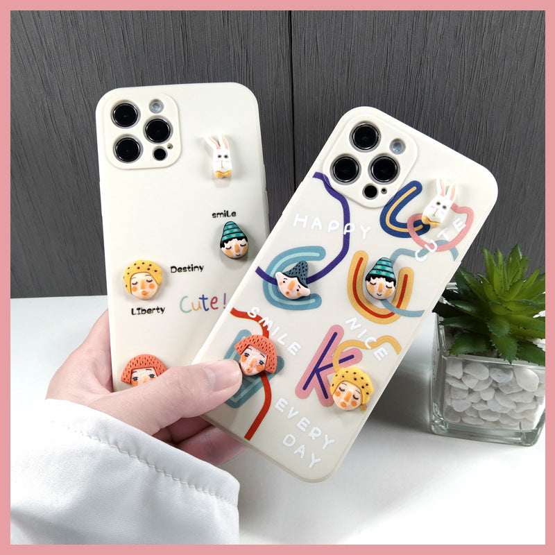 Cute Bunny & Duck Design 3D Silicone Phone Cases