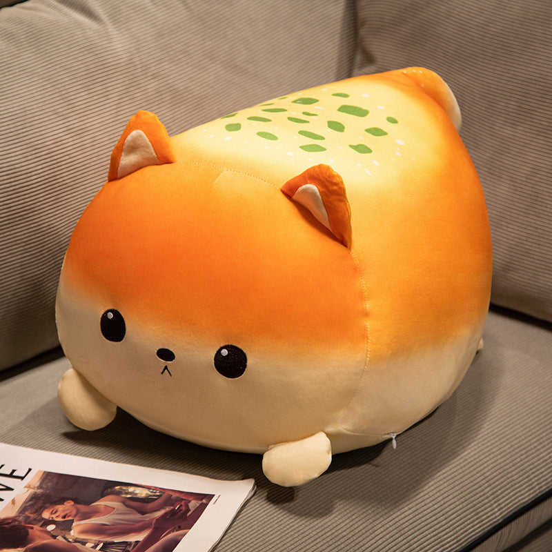 Chubby Bread Cat Plush Pillow