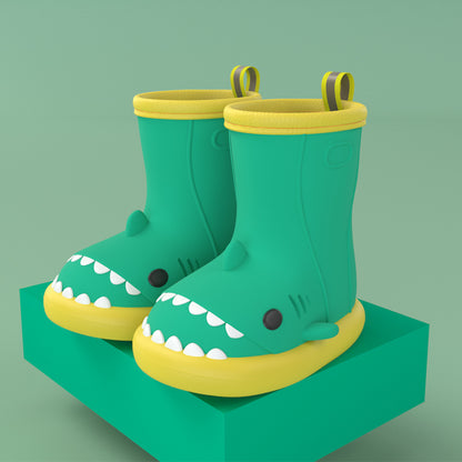 Cute Shark Toddler Rain Boots – Colorful Rubber Slippers for Kids