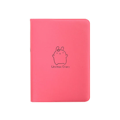 Colorful Pastel Cute Bunny Notebook with Minimalistic Design