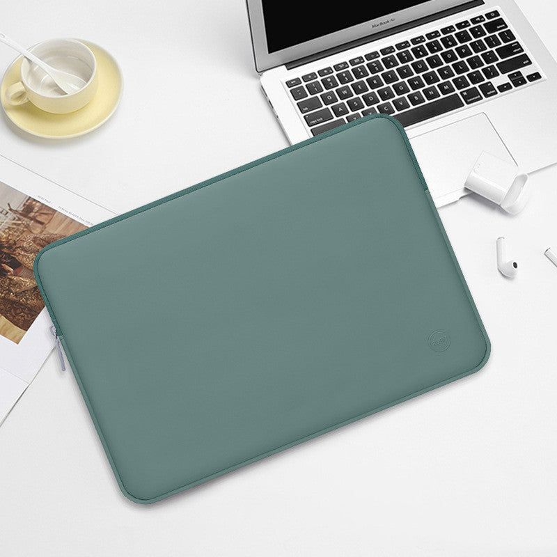 Minimalist Mint Green Waterproof Laptop Sleeve Bag (13-17 Inch)