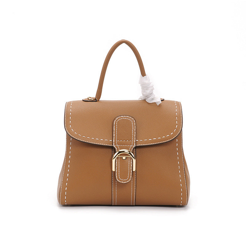 Hong Kong Style Retro Leather Handbags for Women