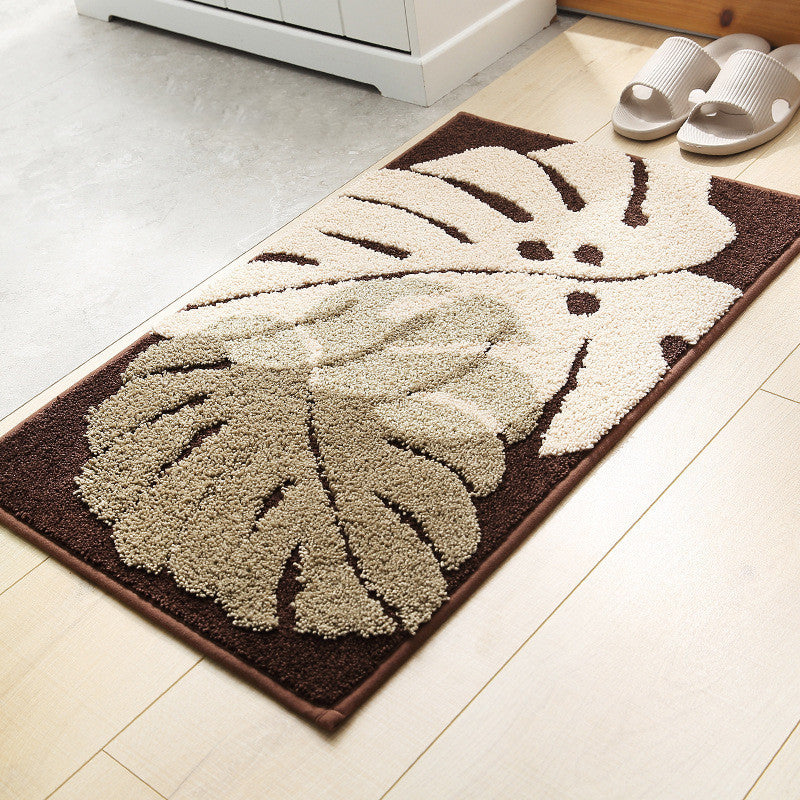 Monstera Leaves Styled Indoor Outdoor Doormat Set