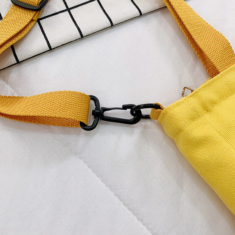 Unisex Large-Capacity Canvas Tote Bag - Multi Pocket Design