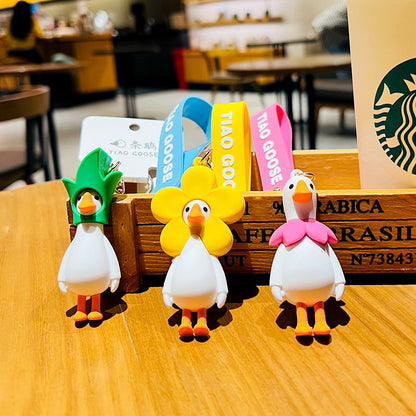 Cute Goose Cartoon Keychain