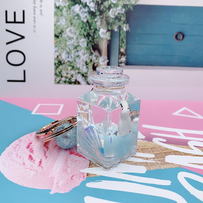 Creative Floating Quicksand Animal Keychain