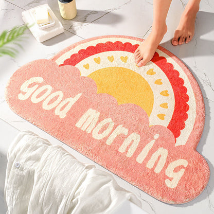 Modern & Round Non Slip Indoor Outdoor Door Mat in 4 Unique Designs