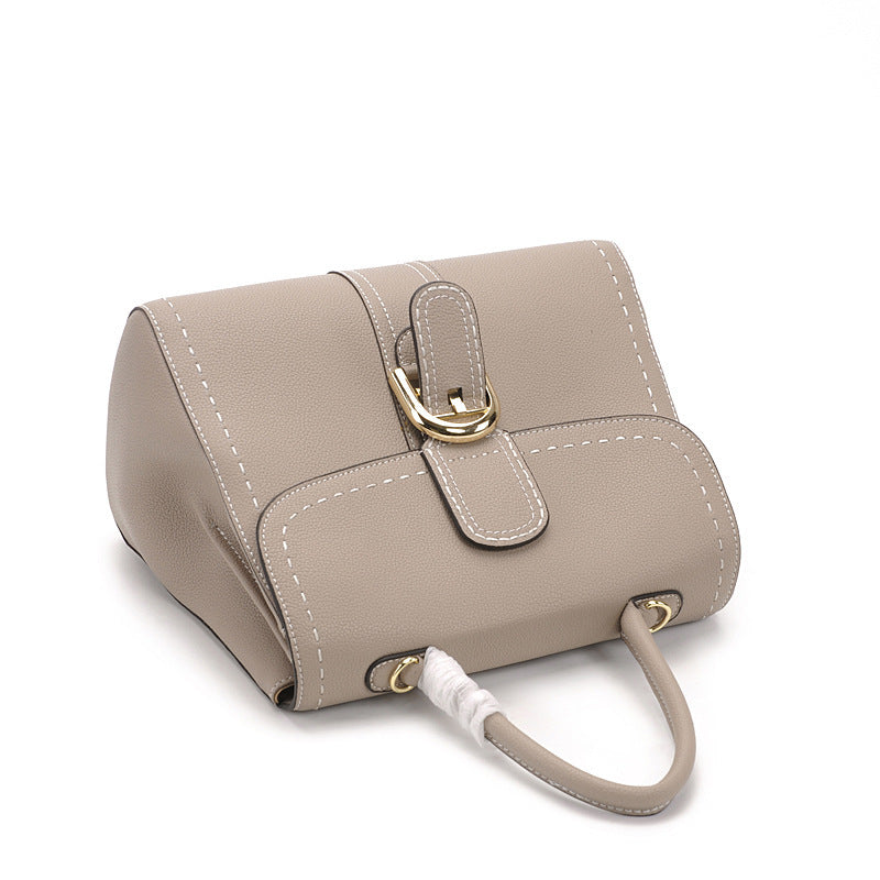 Hong Kong Style Retro Leather Handbags for Women