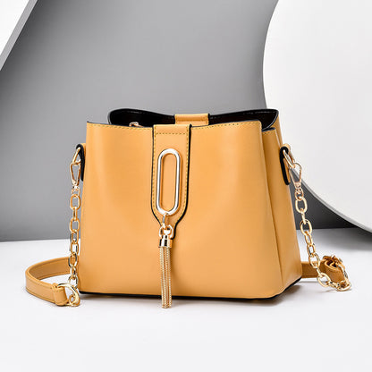 Solid Color Over the Shoulder Chain Bag for Women