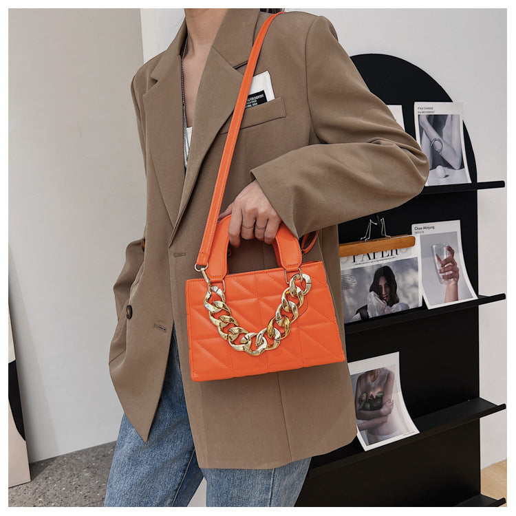 Sweet Rhombus Shaped Small Chain Bag for Women