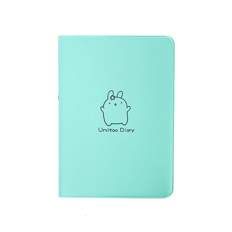 Colorful Pastel Cute Bunny Notebook with Minimalistic Design