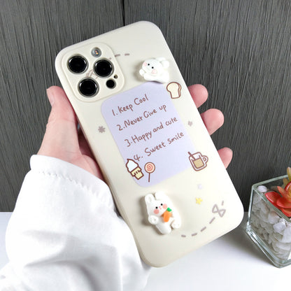 Cute Bunny & Duck Design 3D Silicone Phone Cases