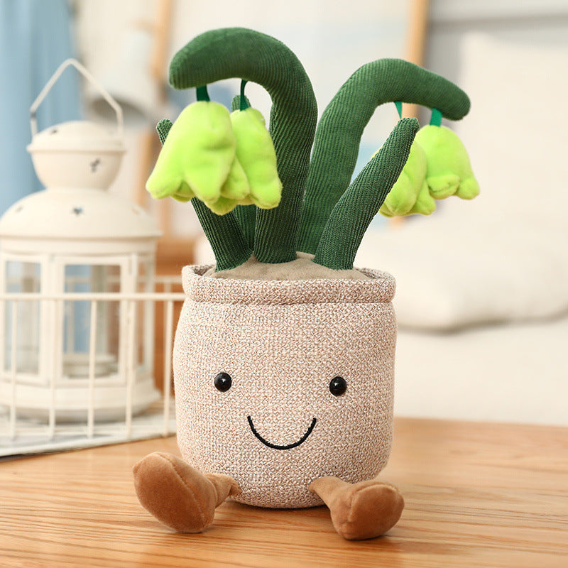 Decorative Flower Plushie Doll in Smiling Plant Plush Toy Variants