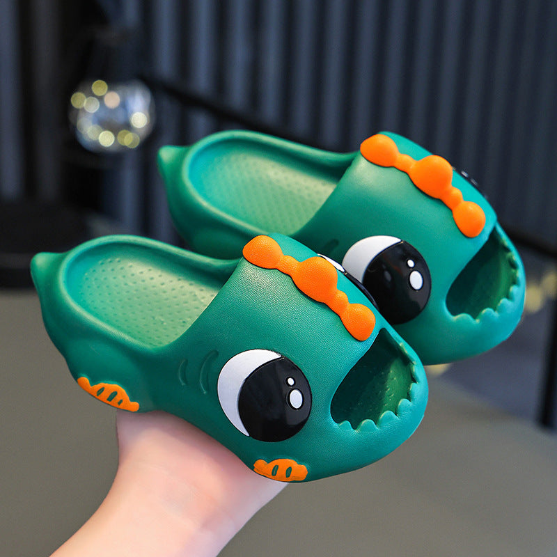 Big-Eye Dinosaur Rubber Slipper Slides for Kids – Cute & Non-Slip