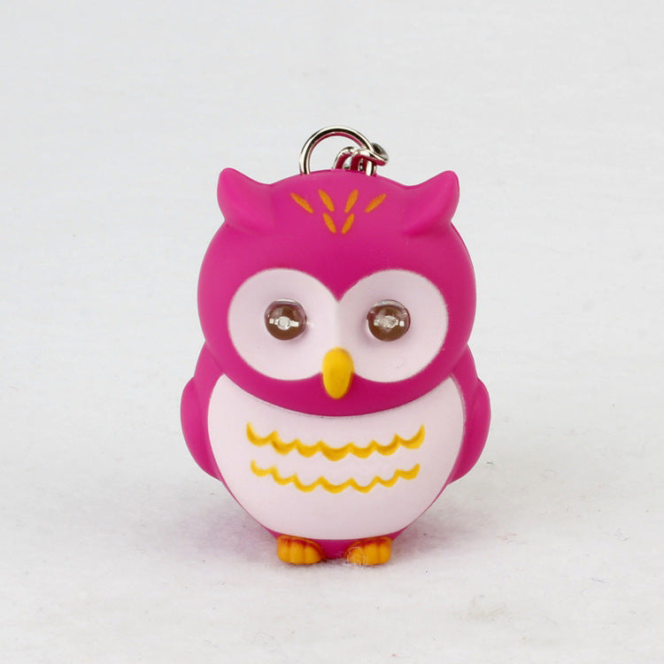 Luminous Owl Keychain with Light-Up Eyes & Musical Melodies