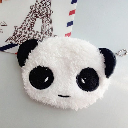 Cute Plush Animal Zipper Coin Purse in Small, Soft, and Colorful Designs