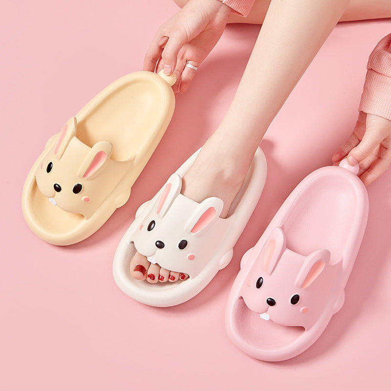 Adorable Bunny Rubber Slippers for Kids – Soft & Cute Design