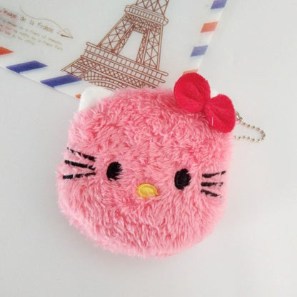 Cute Plush Animal Zipper Coin Purse in Small, Soft, and Colorful Designs