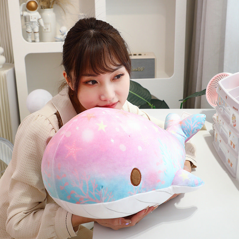 Chubby & Starry Sky Patterned Whale Plush Toy