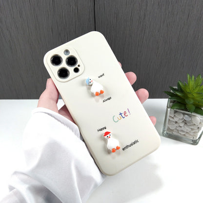 Cute Bunny & Duck Design 3D Silicone Phone Cases