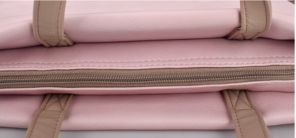 Soft Pink Laptop Sleeve Bag with Handle for 13.3 Inch Laptops