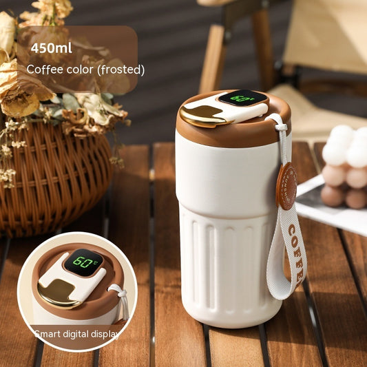 Stainless Steel Tumbler with Digital Temperature Display - 5 Colors